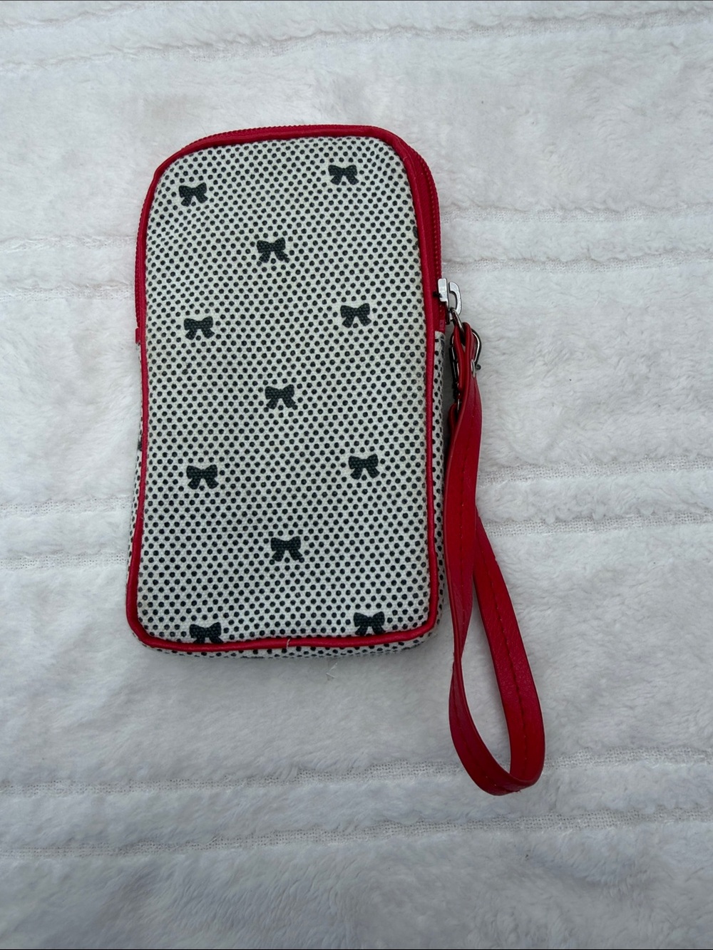 American Girl Red, Silver & Black Sequin Doll Phone Case Wristlet - Picture 3 of 8